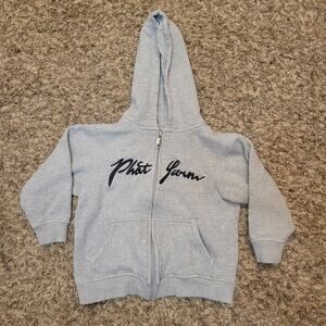 Phat Farm Boys 4T Grey Y2K Boys Long Sleeve Zip Up Hoodie